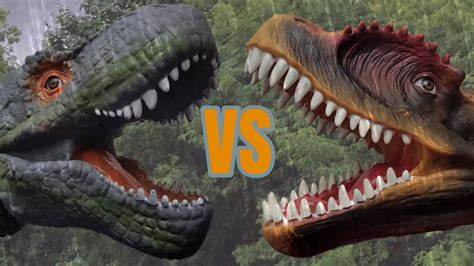 Dino Battles Ep 1 T Rex Vs Allosaurus Youtube