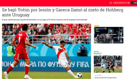 Per Vs Uruguay Prensa Uruguaya Inform Sobre La Convocatoria De