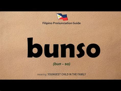 How To Pronounce BUNSO Speak Filipino Fluently Tagalog Only