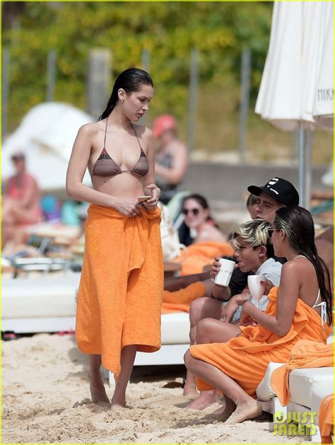 Bella Hadid Shows Off Her Bikini Bod In St Barts Photo 3619004