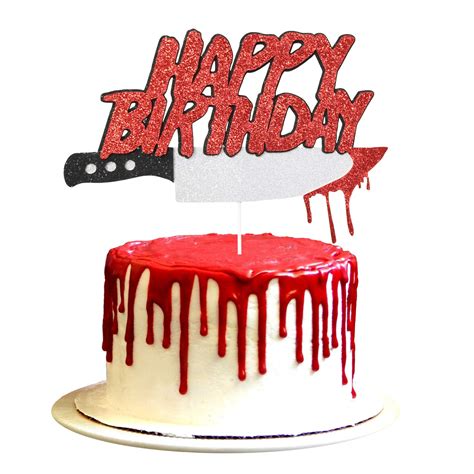 Buy Halloween Horror Birthday Party Cake Topper, Friday the 13th ...