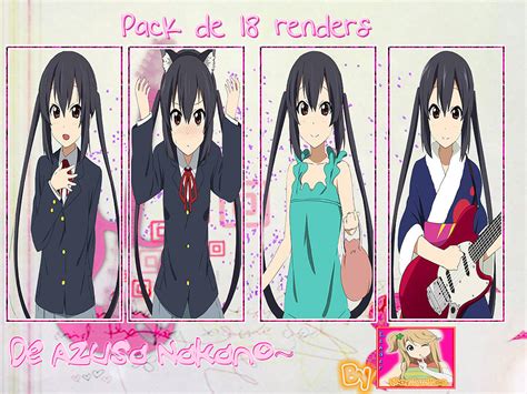 Pack De 18 Renders De Azusa Nakano By Maymugilee On Deviantart