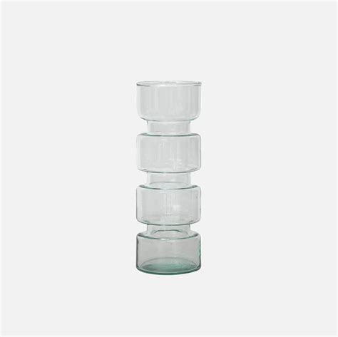 Urban Nature Culture Vase Recycled Glass Paloma Van Dyck Kaffee