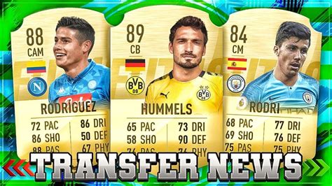 FIFA 20 NEUE BESTÄTIGTE TRANSFERS GERÜCHTE TRANSFER NEWS 6 YouTube