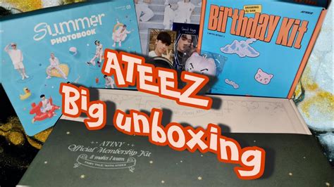 Большая распаковка ATEEZ Big unboxing Summer photobook San HBD kit