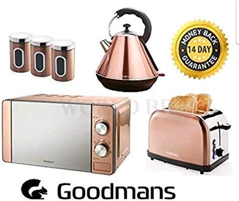 Copper Microwave 20L Diamond Kettle 1 8L 2 Slice Toaster 3