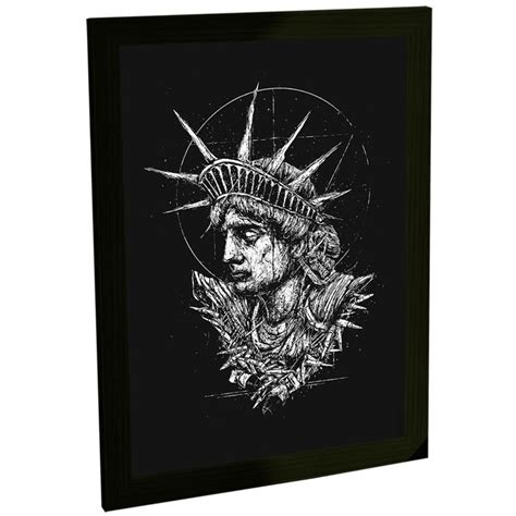 Quadro Decorativo A Estatua Da Liberdade Nova York Elo