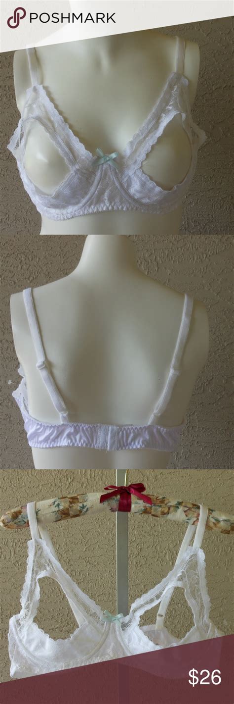 White Open Tip Lace Bra Nwot Lace Bra Bra Intimate White