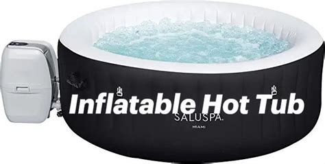 An Inflatable Hot Tub With Water Inside