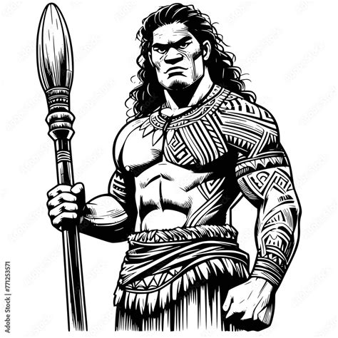 Native Samoan Warrior Samoan Svg Tongan Svg Native Warrior Svg