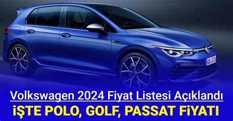 Volkswagen Ocak Fiyat Listesi Polo Golf T Cross T Roc Taigo