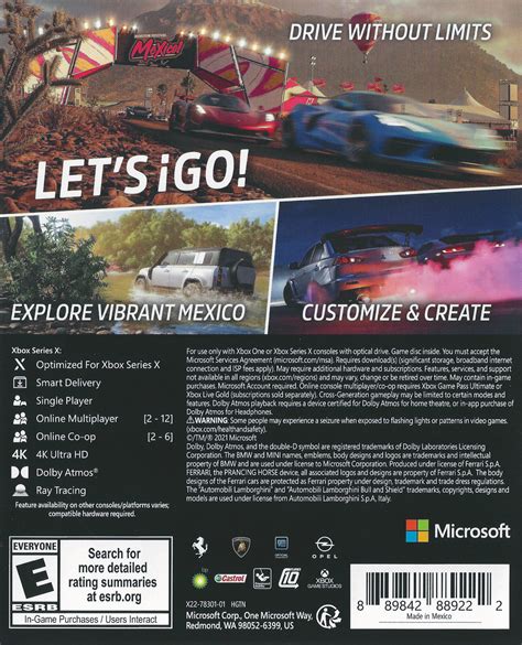 Forza Horizon Box Shot For Xbox Series X Gamefaqs