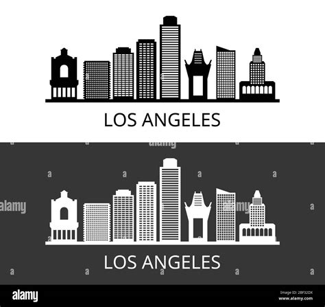 Los Angeles Icon Illustrated In Vector On White Background Stock Vector