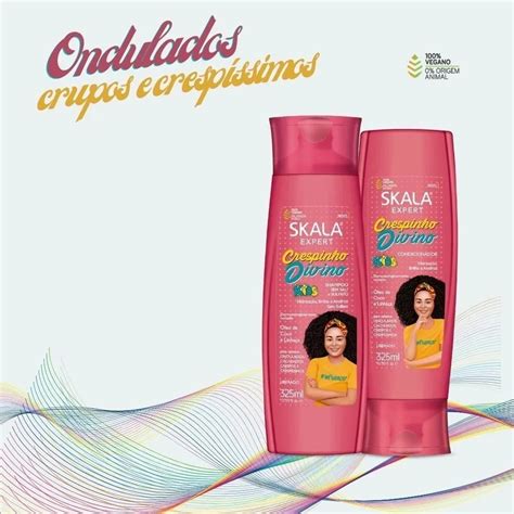 Kit Shampoo Condicionador Skala Crespinho Divino Ml Mercadolivre