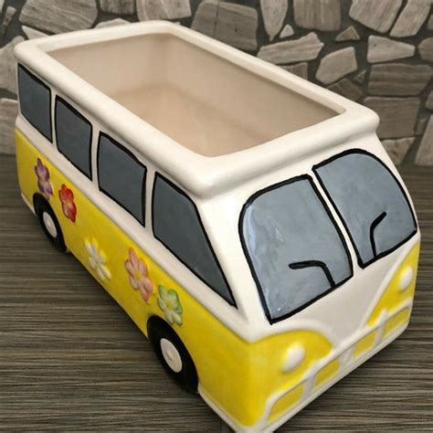 Other Ceramic Vw Bus Planter Yellow With Poshmark