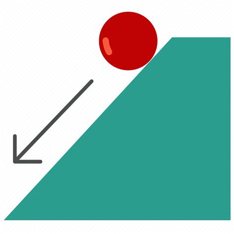 Gravity Falling Force Physics Science Arrow Magnet Icon