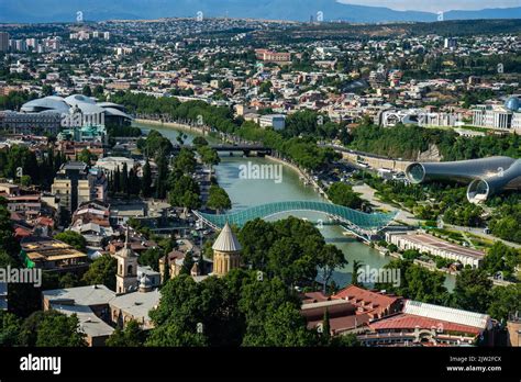 Stadtbild Der Architektur Des Alten Tiflis Hauptstadt Von Georgien