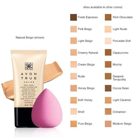 Avon True Color Ideal Nude Liquid Foundation Lightweight And Breathable Makeup