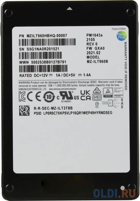 Ssd Samsung Pm A Gb Sas Mzilt Hbhq