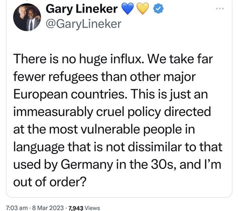 Never Again On Twitter Gary Lineker Reckons The Government S