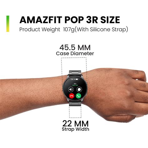 Buy Amazfit Pop 3R Smartwatch With Bluetooth Calling 36 32mm AMOLED