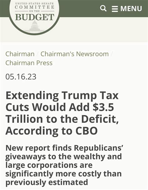 Halloween 🖤💀🎃👻🦇 On Twitter Rt Thetnholler Cbo Report “extending Trump Tax Cuts Would Add 3