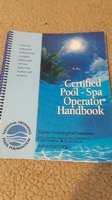 Certified Pool Spa Operator Handbook Ron Ford Thomas Lachocki