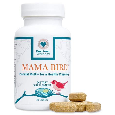 Best Nest Wellness Mama Bird Prenatal Multivitamin 30 Count Prenatal