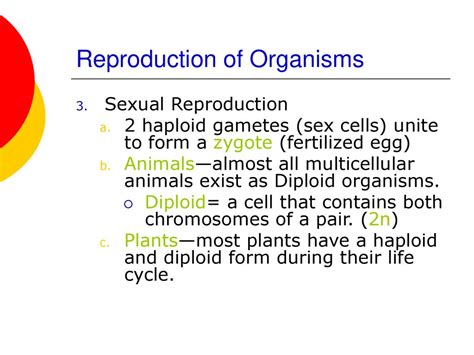 Reproduction Of Organisms Ppt Download