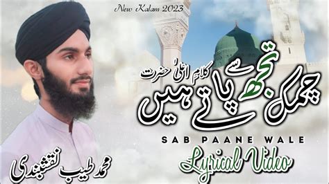 Chamak Tujh Se Paate Hai Sab Paane Wale Tayyab Amini Naqshbandi New