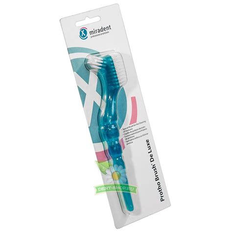 Miradent Protho Brush De Luxe Blue Transpa щетка для чистки протезов