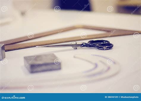 Tailoring Equipment Stock Image Image Of Pair Black 38694109