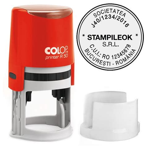 Stampila Firma Colop Printer R50 Diametru 50 Mm Stampile OK