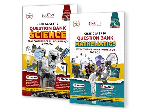 Buy Educart CBSE Class 10 Science Maths Question Bank For 2024 Exam