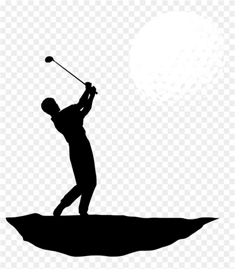 Golf Swing Silhouette Clipart (#5773719) - PikPng