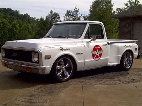 Sell Used 71 Chevy C10 Flying A Service Step Side Shop Pickup Truck Patina Rat Rod In