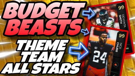 Best Budget Beasts Cards Theme Team All Stars Madden The Best