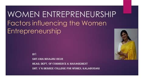 Factors Influencing The Women Entrepreneurship Part 1 YouTube