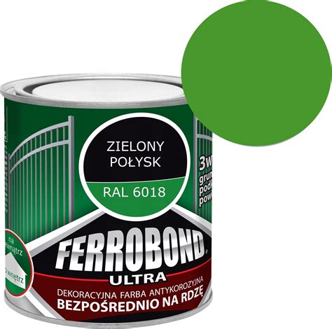 Farba Ferrobond Farba Antykorozyjna Połysk Zielony 0 7L Opinie i ceny