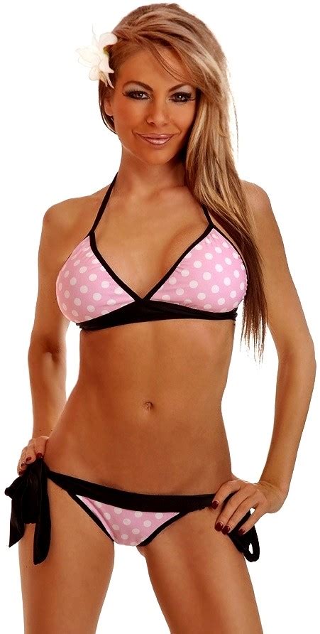 Pin Up Polka Dot Pucker Back Bikini SpicyLegs