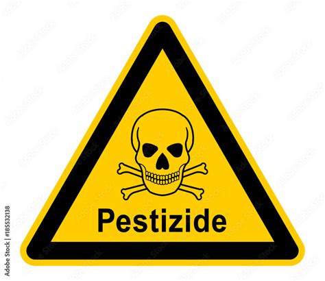 wso299 WarnSchildOrange - german - warnzeichen: Pestizide verboten ...