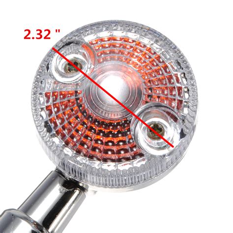 NEUFU Chrome Ambre Clignotant Indicateur AVANT ARRIERE Feu Moto Scooter