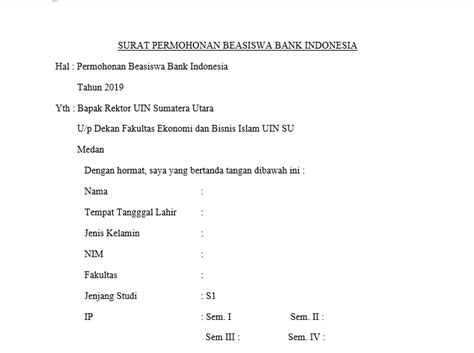 Detail Contoh Surat Permohonan Beasiswa Koleksi Nomer 38