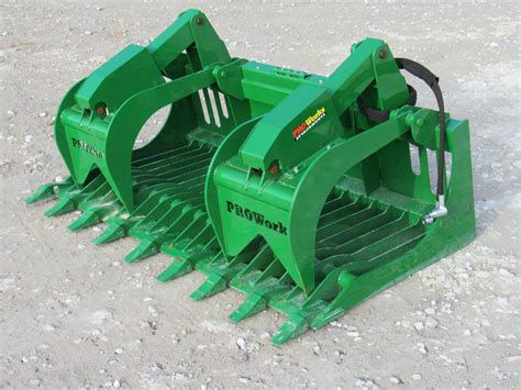 72″ Severe Duty Rock Bucket Grapple With Teeth Fits John Deere Loader