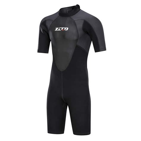 Zcco Men S Wetsuits Mm Premium Neoprene Back Zip Shorty Dive Skin