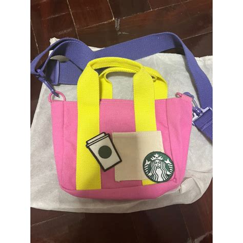 กระเป๋าสะพายข้างstarbucksจากคอลเลกชั่นสิงค์โปรของแท้100 Shopee Thailand