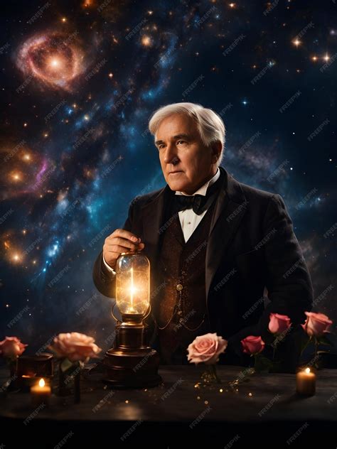 Premium AI Image | Thomas Edison biography Inventor and innovator ...