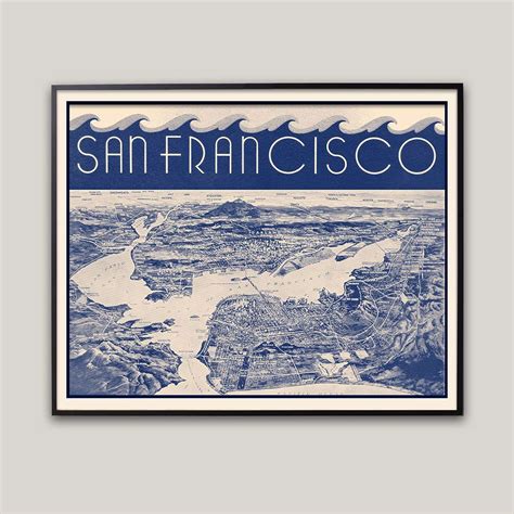 San Francisco Map Print Capricorn Press