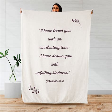 Jeremiah Scripture Blanket Jeremiah 31 3 Worthy Expressions