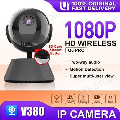 V380 Q6 PRO 1080P Smart Security IP Cam 360 Degree 3D Panoramic HD WiFi